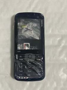 Replacement Nokia N79 Full Cover Housing Black With KeyPad & side Buttons - Afbeelding 1 van 2