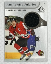 2005-06 SP Game Used Authentic Fabrics Daniel Alfredsson #AF-DA Ottawa Senators
