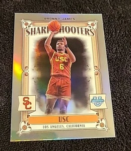2023-24 Bowman University Chrome - Sharp Shooters #SS-1 Bronny James (RC) - Picture 1 of 2
