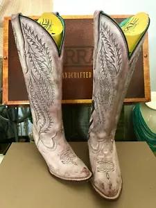 CORRAL WOMEN'S EMBROIDERED TALL WESTERN BOOTS - ROUND TOE Rose/Pink - Picture 1 of 15