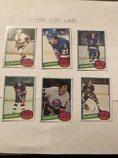 1980-81 OPC NY RANGERS O Pee Chee High Grade Hockey 6 Cards 
