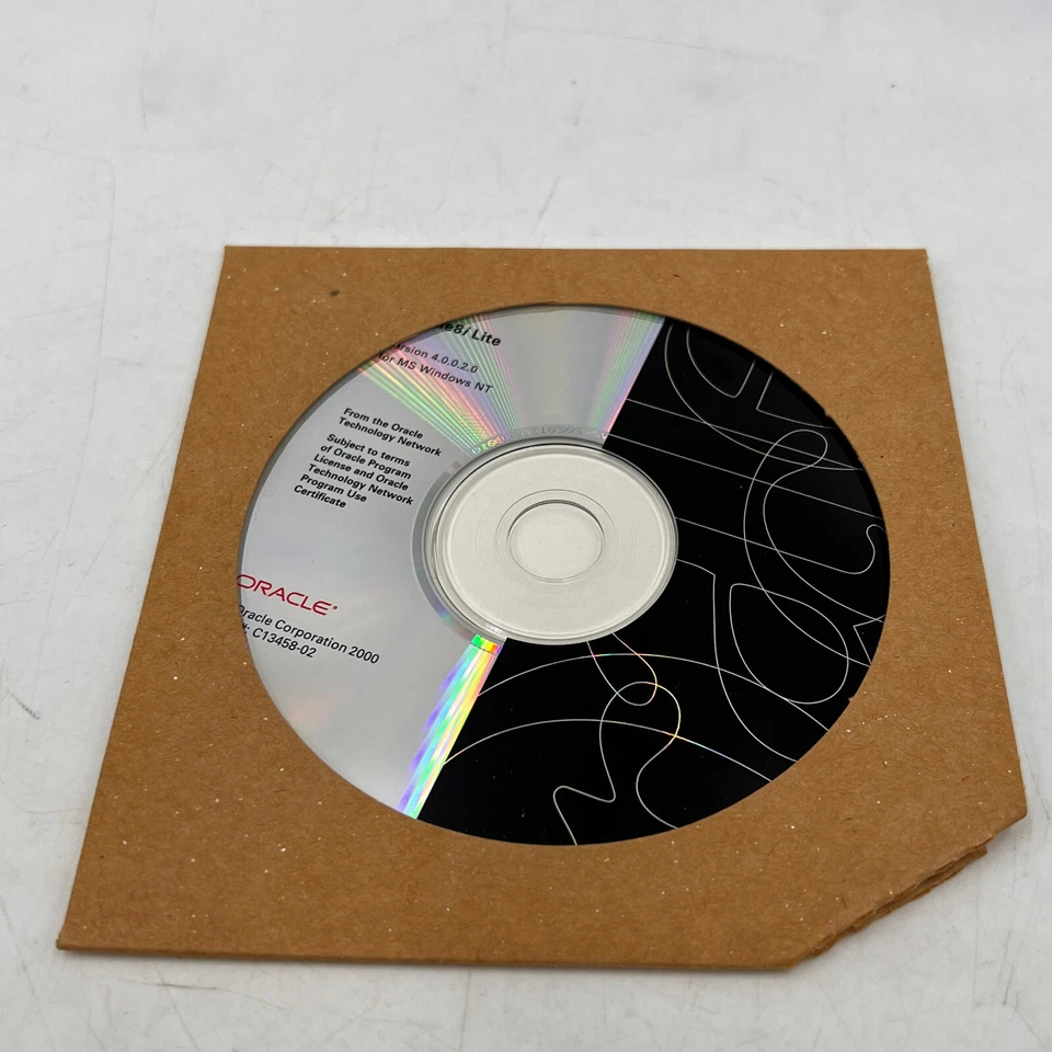 Oracle Oracle8i Lite CD 4.0.0.2.0 MS Windows NT C13458-02 Software - Image 1 of 4