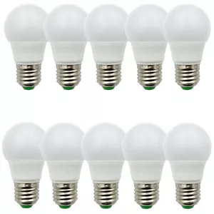 10pcs E27 E26 3W A16/A50 LED Globe Bulb 12-24V Solar System, RV, Marine Light #T - Picture 1 of 7