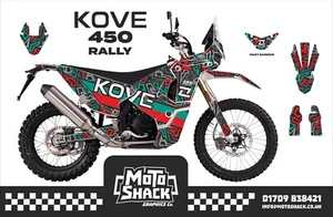 KOVE 450 Rally URBAN CAMO - BLACK Graphics Kit - Decal Stickers Enduro Adventure - Picture 1 of 1