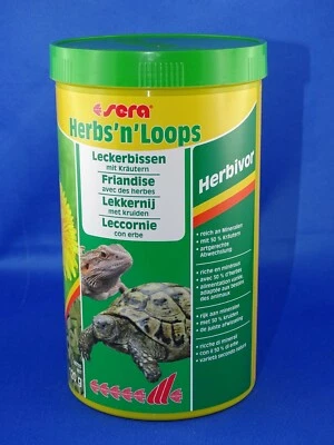Sera Herbs N Loops 1905 Leckerbissen für Wasserschildkröten 1L MHD abgelaufen