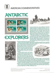 #317 25c Antarctic Explorers #2386-2389a USPS Commemorative Stamp Panel - Picture 1 of 1