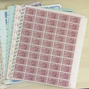 A lot of 40 all different 1c 2c & 3 cent full mint sheets of 50 Mint NH OG - Picture 1 of 1