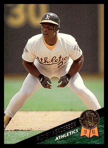 1993 Leaf  291 Rickey Henderson  Oakland Athletics