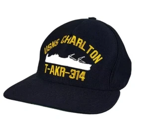 Cappello snapback USNS Charleton T-AKR 314 militare Sealift Command membro equipaggio Marina - Foto 1 di 9