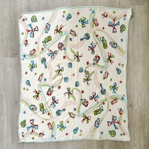 Vintage ‘40s BG CREATIONS Perfume Bottles Novelty Print Rayon Scarf 27x31.5” - Picture 1 of 8