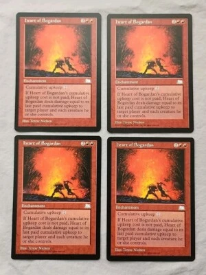 4 Heart of Bogardan Weatherlight Regular NM Near Mint  - Image 1 of 3
