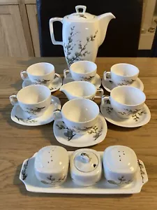 MIDWINTER STYLECRAFT ' Pussy Spring Willow ' -Catkins- Coffee Set And Cruet Set - Picture 1 of 12