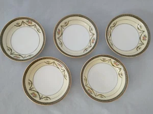 Noritake China Marigold 5 1/4" Marmalade Saucer Blue Yellow Diamond Flower Japan - Picture 1 of 9
