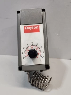 Dayton 4Lz94A Line Volt Mechanical Tstat, Open/Close On Rise, 30 Degrees To 110 - Изображение 1 из 4