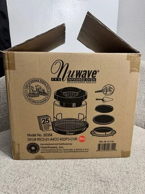 NuWave Pro Infrarot Backofen Modell 20354 schwarz offener Karton - Bild 1 von 4