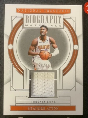 Deandre Ayton 2023-24 Panini National Treasures Biography /99 - Image 1 of 2