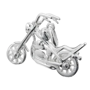 Anhänger 25x18mm Chopper Motorrad Silber 925 - Bild 1 von 2