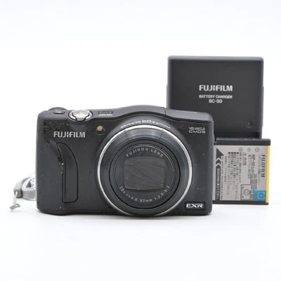 Fujifilm FinePix F750EXR Black Compact Digital Camera w/Battery, Charger, Strap - Image 1 of 4