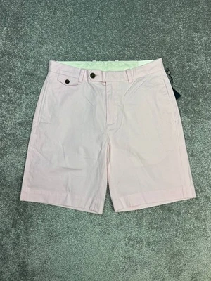 Bermudas de popelina de lona Brooks Brothers para hombre 33 rosa algodón tiro medio nuevas Foto 1 de 4