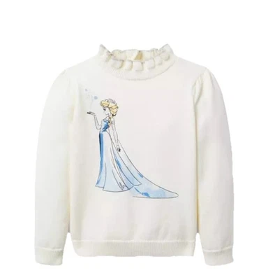 Свитер с воротником и оборками JANIE AND JACK Disney Frozen Elsa размер 7 - Изображение 1 из 4