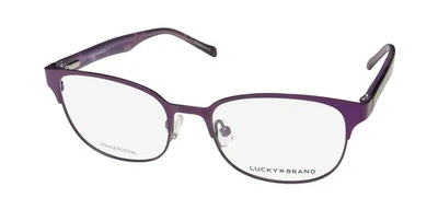 NUEVO MARCO DE GAFAS LUCKY BRAND D709 48-16-130 BORDE COMPLETO METAL PÚRPURA Y PLÁSTICO Foto 1 de 4