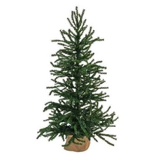 New Christmas Rustic PRIMITIVE GERMAN TWIG TREE Burlap Base 3ft - Image 1 of 1