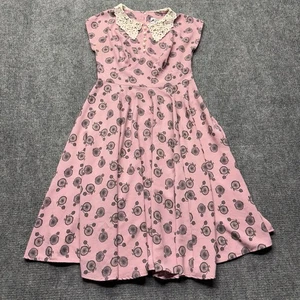 Vestido Hell Bunny Vixen Mujer M Rosa Años 50 Estilo Vintage Bicicleta Retro Trad Esposa - Imagen 1 de 9