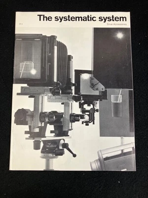 1977 SINAR SYSTEMIC CAMERA SYSTEM ACCESSORIES CATALOG - Image 1 of 3