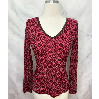 Blusa de renda vintage Y2K tamanho P capricho rosa textura marrom grunge anos 00 fada  - Imagem 1 de 4