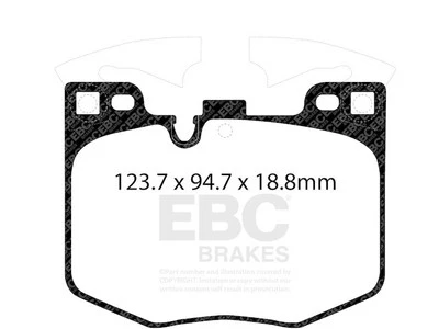 Conjunto de pastilhas de freio dianteiro para 2017-2018 BMW 540i xDrive XW753JG - Imagem 1 de 4