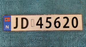 NORWAY NORGE LICENSE PLATE This plate is 3 plus years expired - Picture 1 of 3