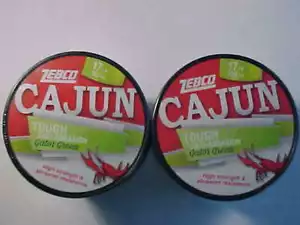 2 NEUE SPULEN MONOFISHING SCHNUR 17 Pfund 1400 Meter GATOR GRÜN 700 YARDS PRO CAJUN - Bild 1 von 4