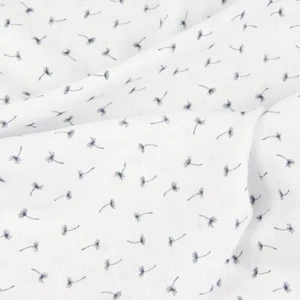 Musselin Mini Löwenzahn 1 cm weiß Öko-Tex Standard  ab 50 cm x  160 cm - Bild 1 von 3