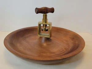 Vintage Mid Century Modern Nut Cracking Bowl Danish Organic - Picture 1 of 6