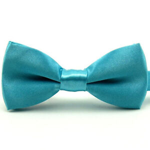 Kids Boy Child Solid Candy Color Pre-tied Bow Tie School Party Bowties TSBWT0043