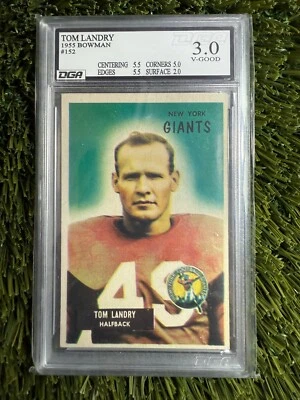 1955 BOWMAN TOM LANDRY #152 DGA 3.0 - Image 1 of 2