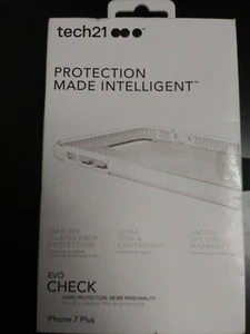 Tech21 Evo Check Case for iPhone 7 Plus - Clear White, OBN new - Picture 1 of 1