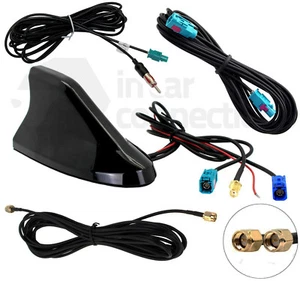 Shark Fin DAB car aerial FM GPS Roof Mount antenna CT27UV83 AUTODAB Digital SMA - Picture 1 of 9