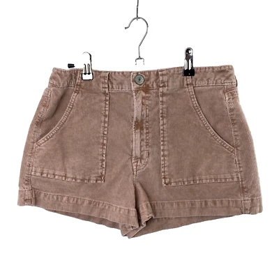 Shorts de veludo American Eagle feminino cintura super alta 6 bolsos rosa boho - Imagem 1 de 4