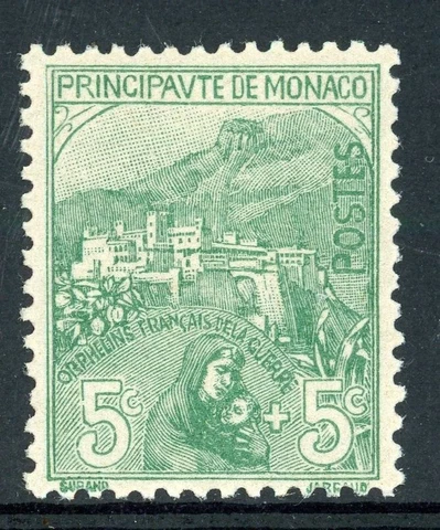 MONACO 1914 MINT LH #B3, VIEW OF MONACO !! S58 Cover