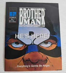 1990 Big City Comics Brother Man Dictator of Discipline Issue No.1 Paperback - Picture 1 of 9
