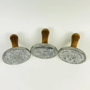 Nordic Ware Holiday Cookie Stamps Snowflake, Gift Tag and Bow by Williams Sonoma - Picture 1 of 8