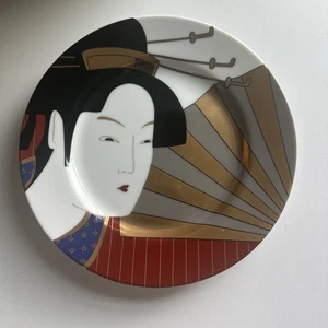 Piatto da dessert insalata Fitz & Floyd Geisha Japan MCMLXXXII - Foto 1 di 5