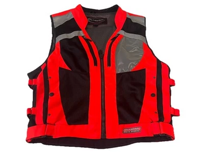 OLYMPIA Moto Sports высокого разрешения отражательный мотоциклетный жилет куртка размер M/L - Изображение 1 из 4