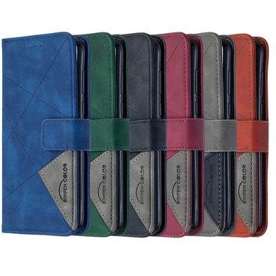 Stand Leather Case For Samsung M36 F16 M16 A56 A36 A14 A05 A54 A55 Flip Cover - Image 1 of 4