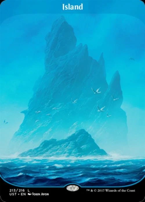 MTG English Island NM Foil Unstable - Image 1 of 1