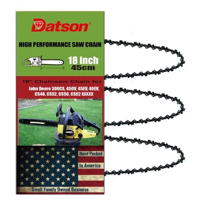 18-дюймовая цепь цепной пилы для John Deere 300CS, 450 В, 45EV, 46EV, CS46,CS52,CS56,CS62 XXXXX - Изображение 1 из 4