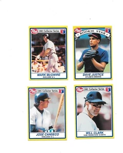 Juego completo de 30 tarjetas coleccionables de béisbol MLB Post Collector Series 1991 - Imagen 1 de 11