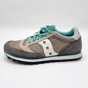 Saucony Jazz Low Pro Running Shoes Gray Green Women’s Size 8 - Picture 1 of 13