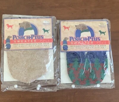 Pooch Plus Dog Sweaters, 2 Pack, Size Extra Small, Item #214 - Image 1 of 4